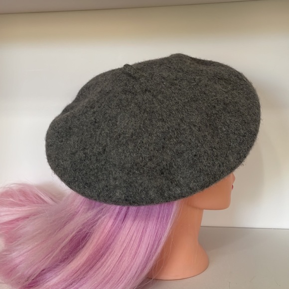 H & M One Size Beret Gray 97% Wool 3% Polyamide French Emily in Paris Hat Cap - Picture 4 of 8